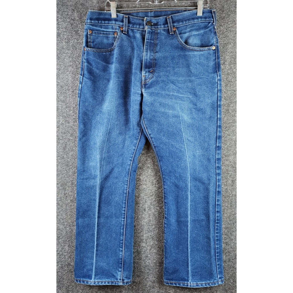 Levi's Jeans Mens 36x30 517 Slim Bootcut Blue Denim Medium Wash EUC